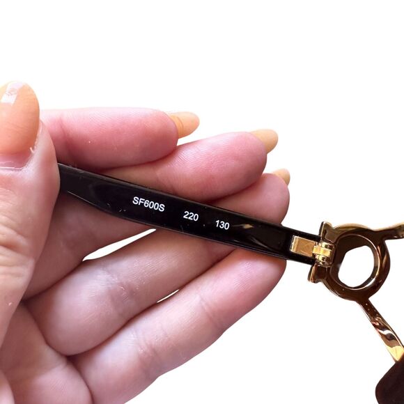 SALVATORE FERRAGAMO Oversized Oval Sunglasses w Case‎